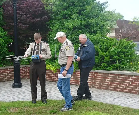 Law Enforcement using Care Trak tracking equipment